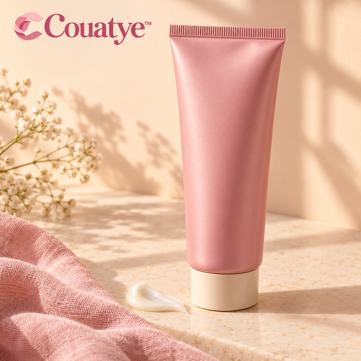 Couatye™ Everyday Hand Cream in a Rose Squeeze Tube — logo product image