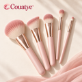 Couatye™ Five-Piece Makeup Brush Set in Blush and Rose Gold — logo product image