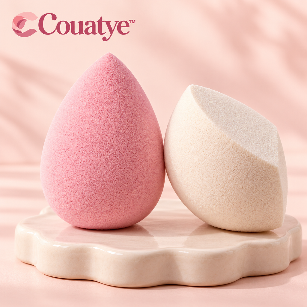 Couatye™ Makeup Sponge Duo with Teardrop and Angled Shapes — logo product image