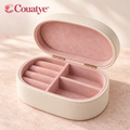 Couatye™ Oval Jewelry Organizer with Blush Lining — logo product image